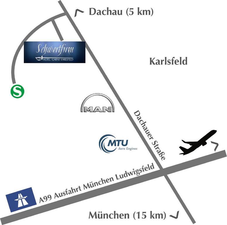 Hotel Schwertfirm Karlsfeld Luaran gambar